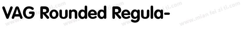VAG Rounded Regula字体转换